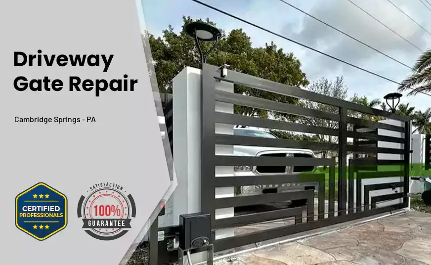 Driveway Gate Repair Cambridge Springs - PA 