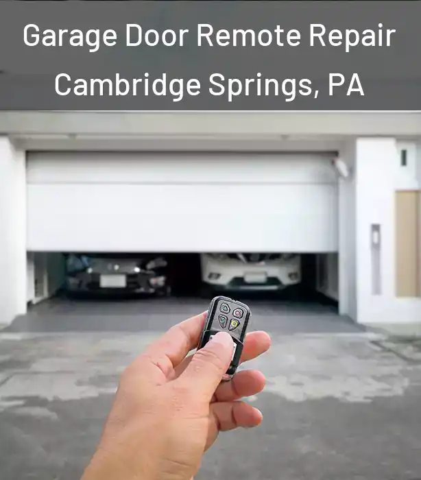  Garage Door Remote Repair Cambridge Springs, PA