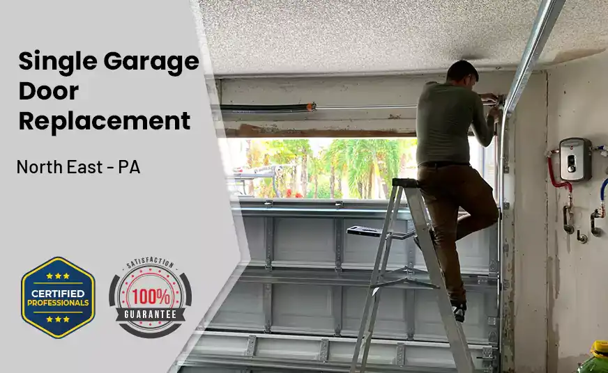 Single Garage Door Replacement North East - PA 